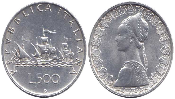 500 Lire con Caravella - Stylology.it