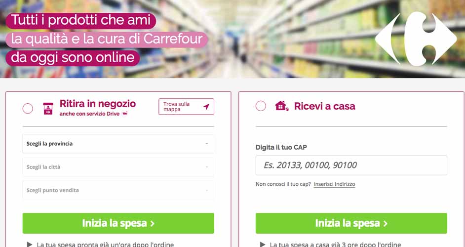 #OreSpeseBene: la spesa online con Carrefour Italia
