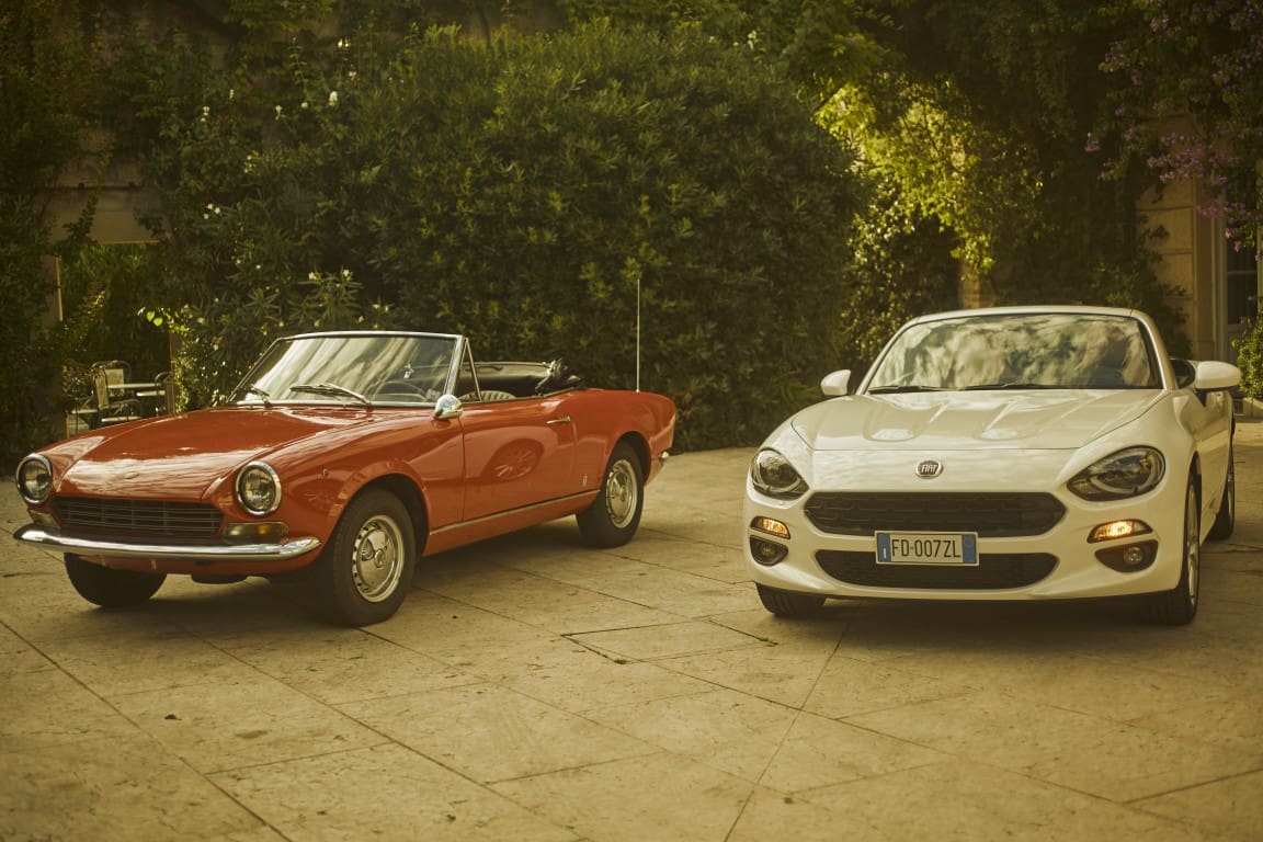 Fiat 124 Spider: ieri e oggi