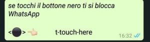 Pallino nero su whatsapp