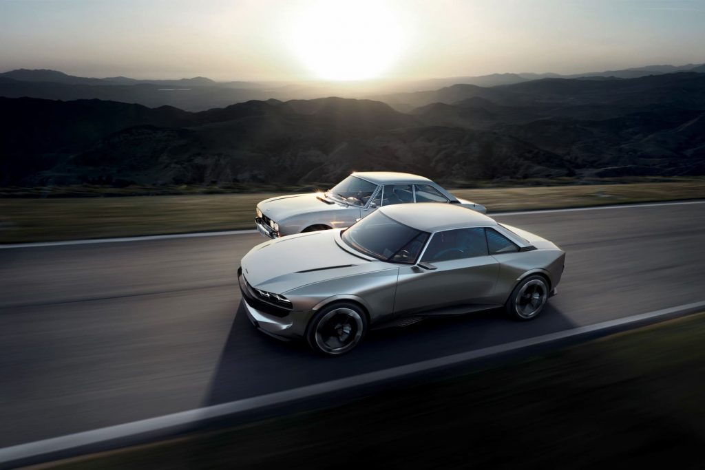 Peugeot e-legend concept 504 coupé