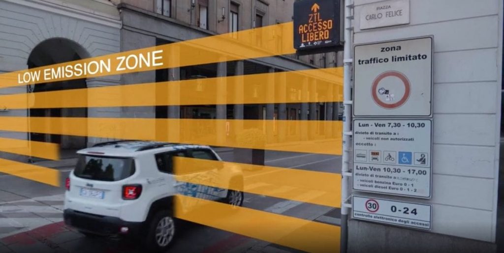 auto ibride nella ZTL di Torino_cover