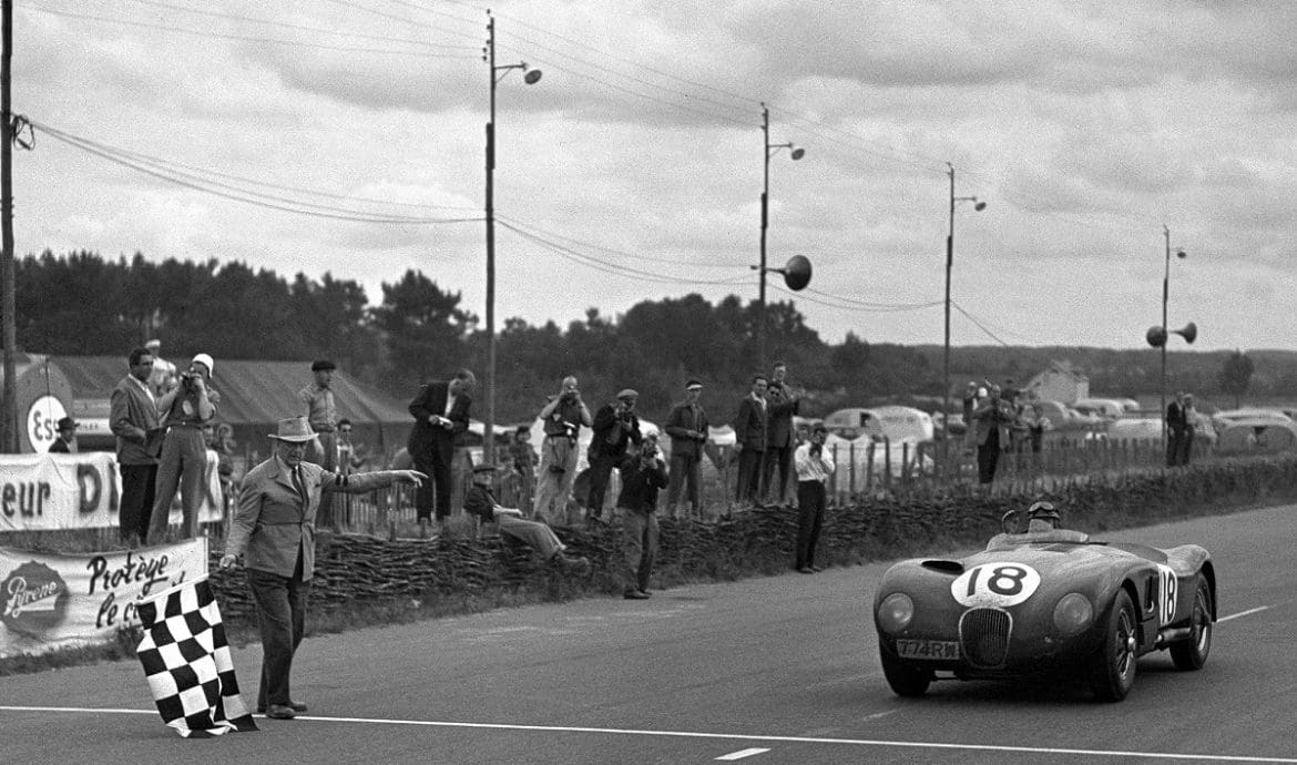 Jaguar C-Type a Le Mans 1953