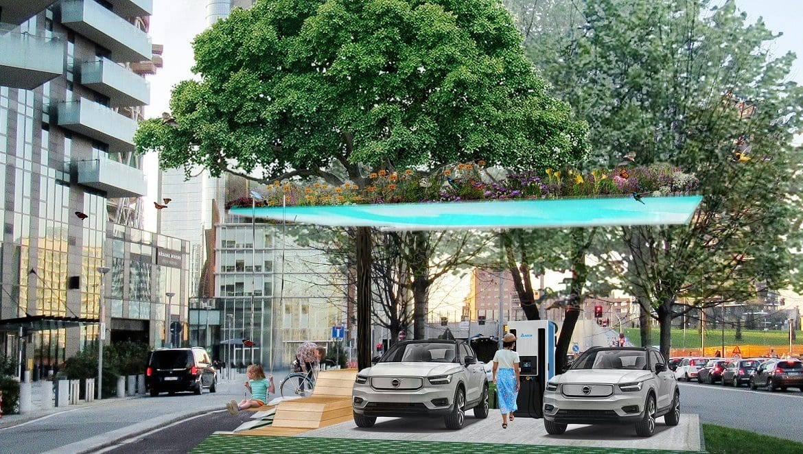 Stazione Fast Charge Volvo - Porta Nuova