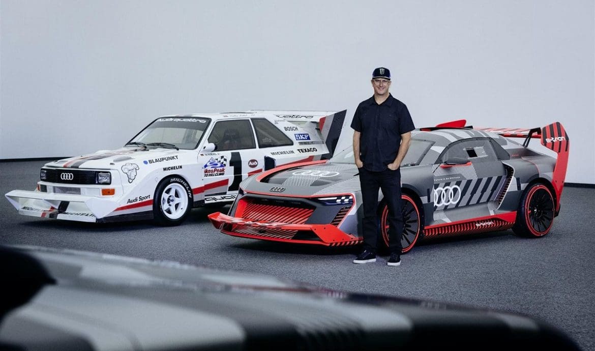 Audi S1 Hoonitron e Audi S1 con Ken Block