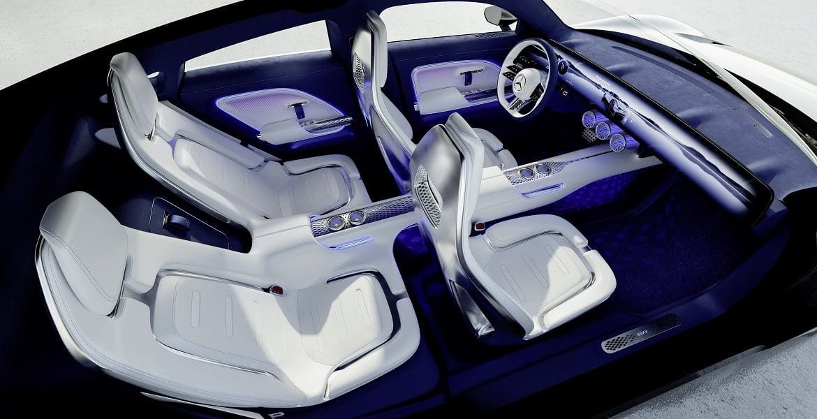 Mercedes Vision EQXX dettaglio interni