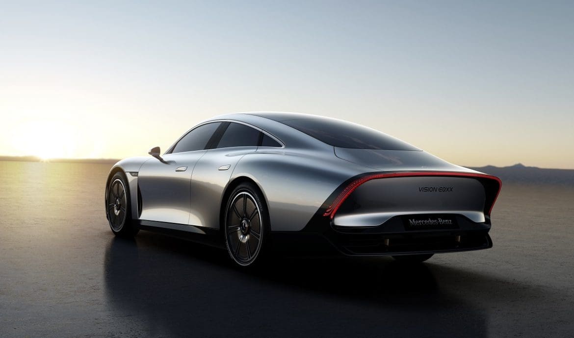 Mercedes Vision EQXX vista posteriore