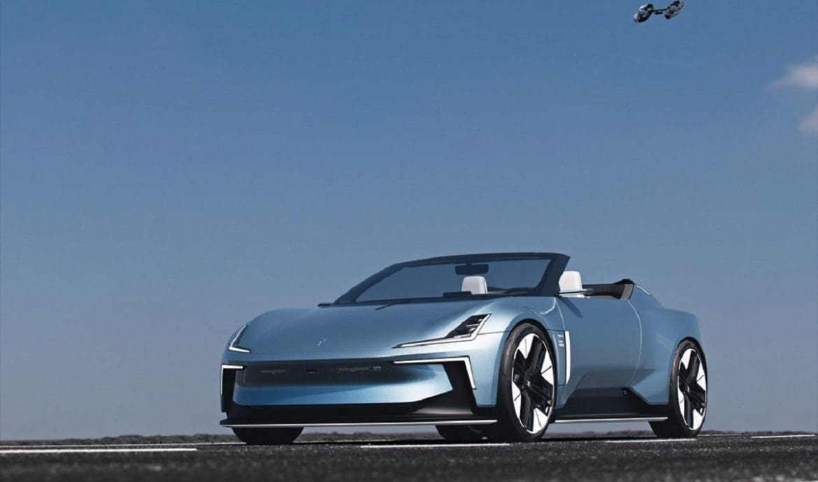 Polestar CO2 Concept elettrica con drone