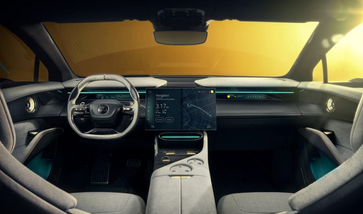 Lotus Eletre interni