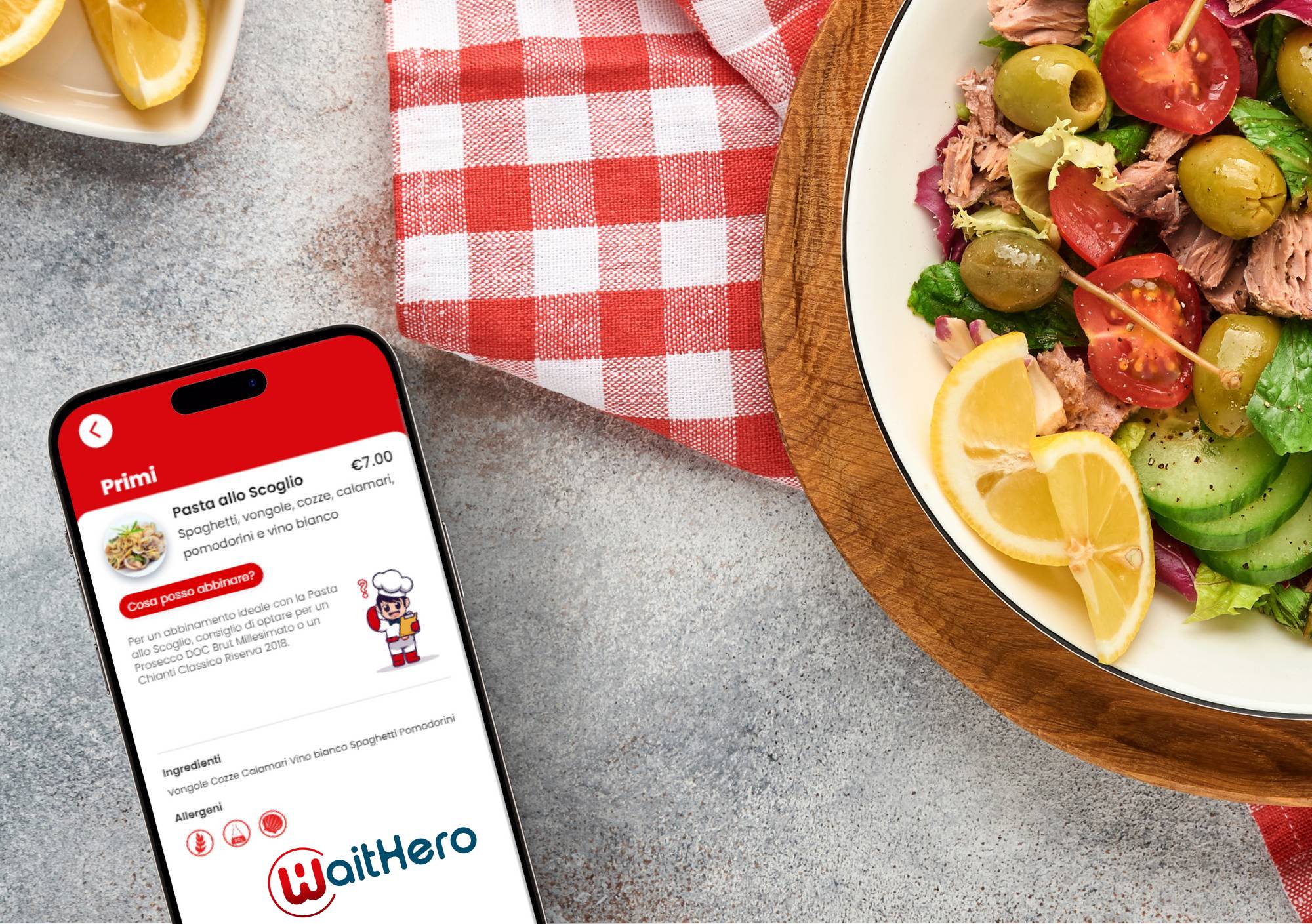 WaitHero: la prima app che personalizza il menù del ristorante