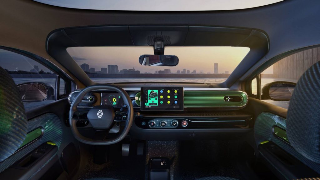 Renault Twingo E-Tech: svelati gli interni, stile e funzionalità