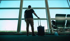 Passeggero in aeroporto